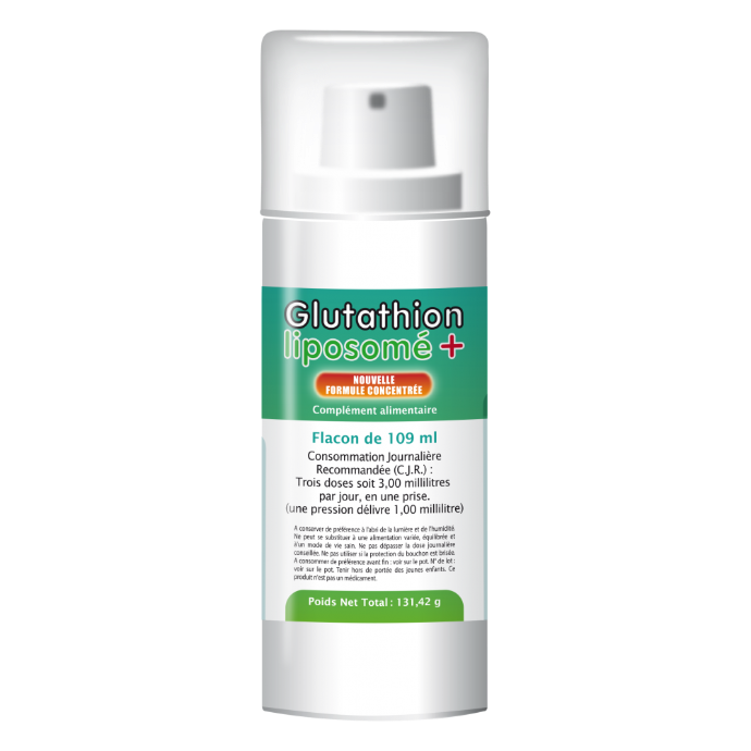 Flacon blanc et vert Glutathion liposomé + du laboratoire HOD